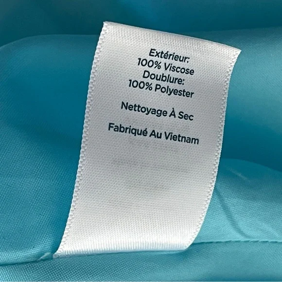 Talbots RSVP Occasion Collection Blue Floral Fit & Flare Dress - Size 12 - Picture 15 of 16